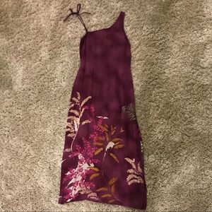 SPORTMAX One Shoulder Spaghetti Strap Maxi Dress